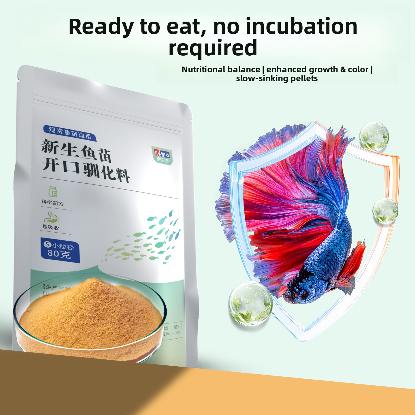 Baby Food High In Protein - Eunison Micro Pellets Baby Visvoer, Kleurversterkend