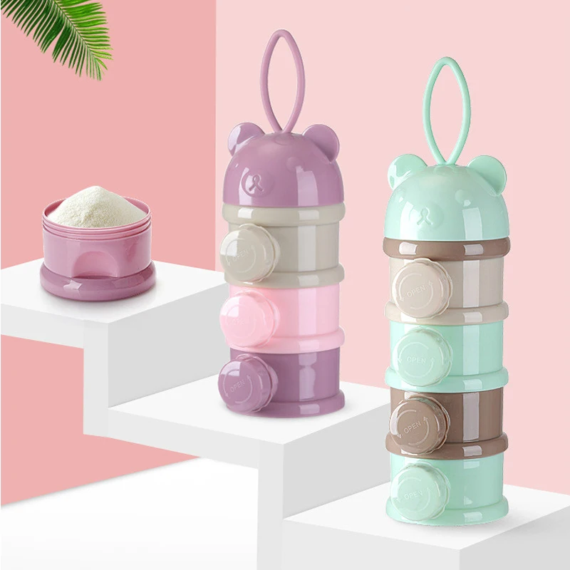 Baby Food Delivery - Verwijderbare Baby Melkpoeder Opbergdoos Baby Vier