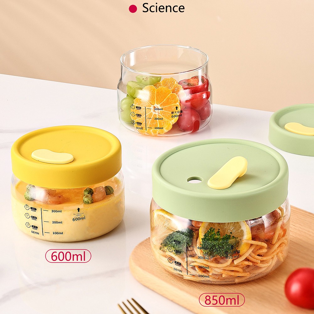 Baby Food Under 1 Year - 600-850 ml Glazen Voedselopslagcontainer Luchtdicht Lekvrij