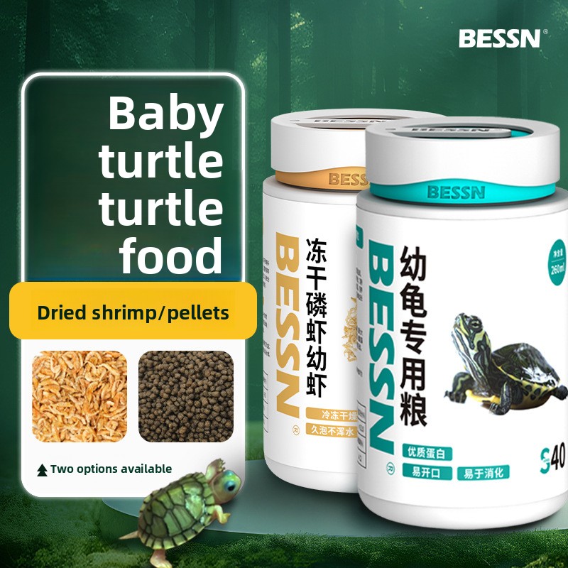 Baby Food Shrimp - BESSN All-Stage Turtle Food met garnalen