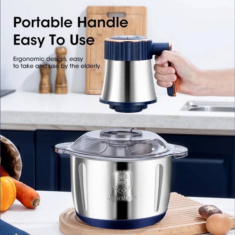 Baby Food Processor - 5L Elektrische Vleesmolen Grote Capaciteit Multifunctionele