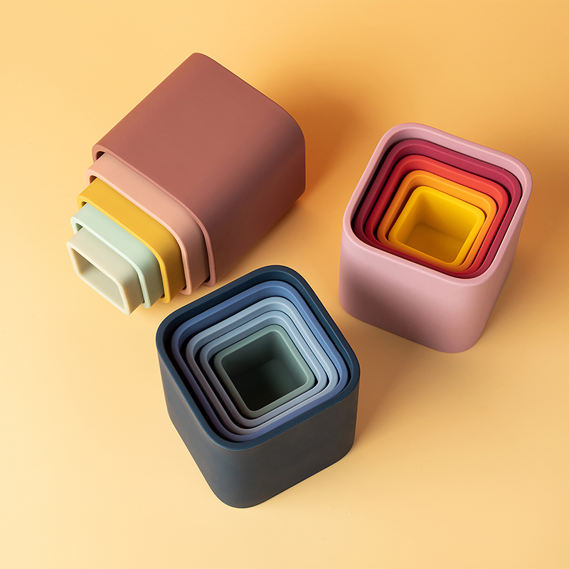 Baby Food Nestum - 1set Baby Siliconen Stapelbekers Speelgoed Nesting