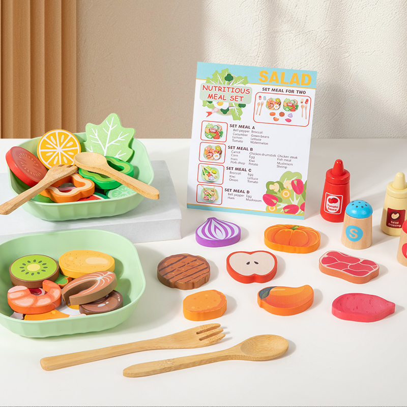Houten simulatie-salade Speelg - Baby Food Under 1 Year recensie en prijs
