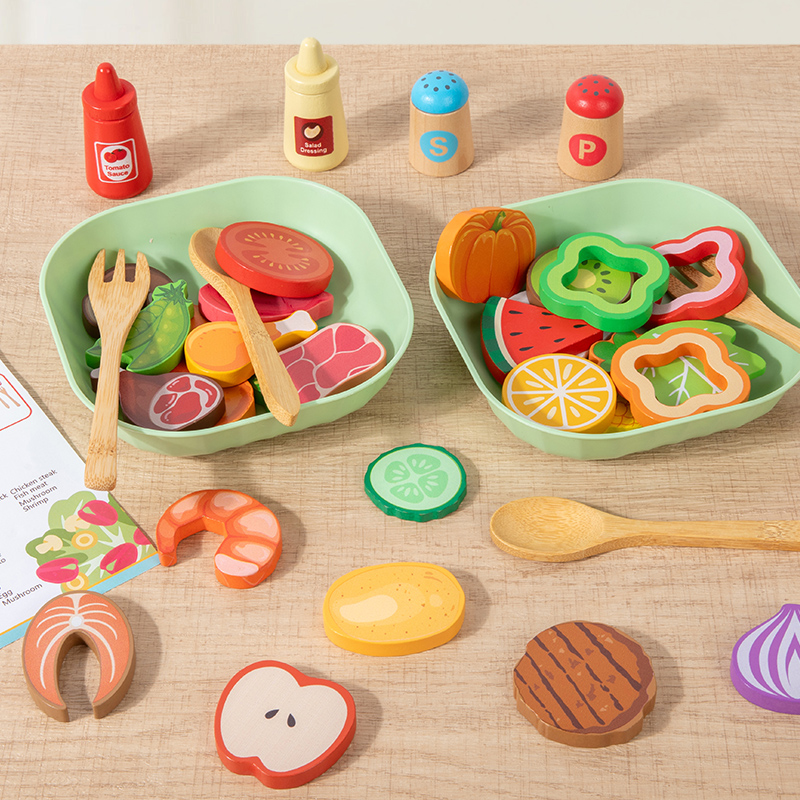 Houten simulatie-salade Speelg - Baby Food Under 1 Year recensie en prijs