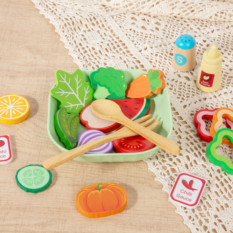 Houten simulatie-salade Speelg - Baby Food Under 1 Year recensie en prijs