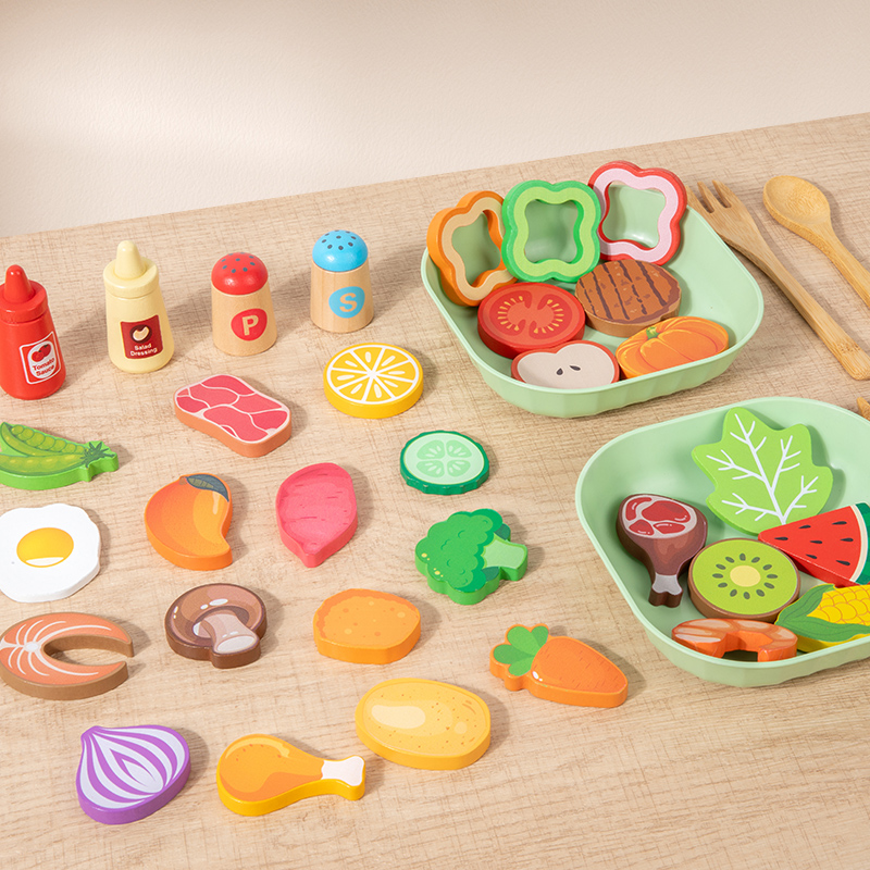 Houten simulatie-salade Speelg - Baby Food Under 1 Year recensie en prijs
