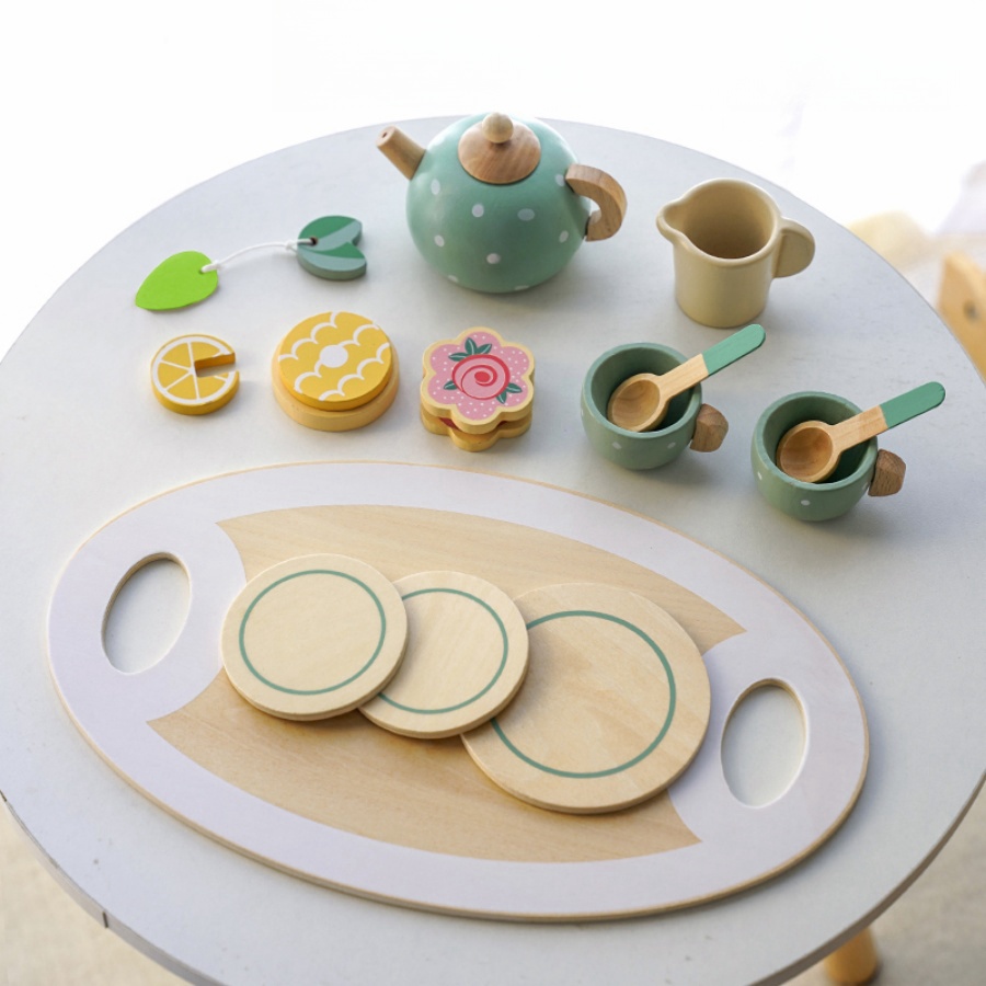 Houten theeservies voor kleine - Baby Food Under 1 Year recensie en prijs