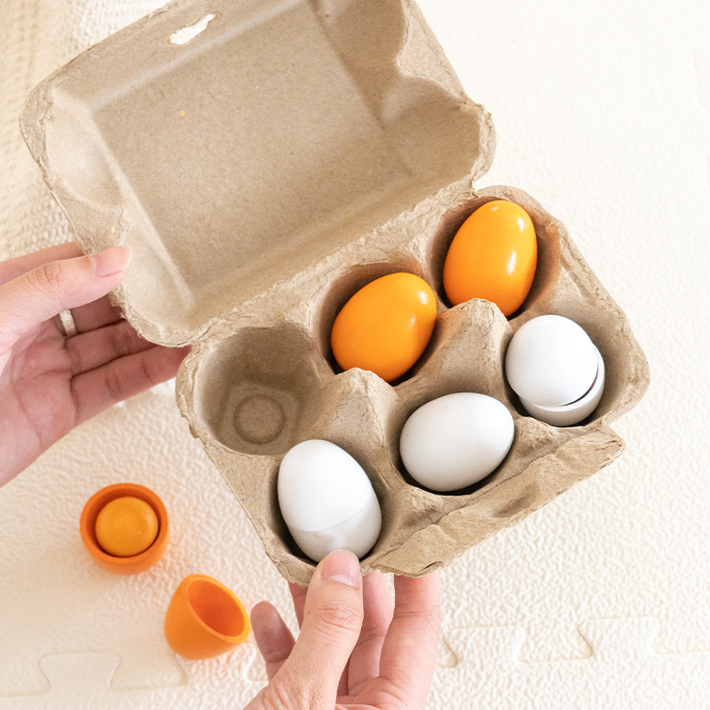 6 stuks houten eieren speelgoe - Baby Food Under 1 Year recensie en prijs