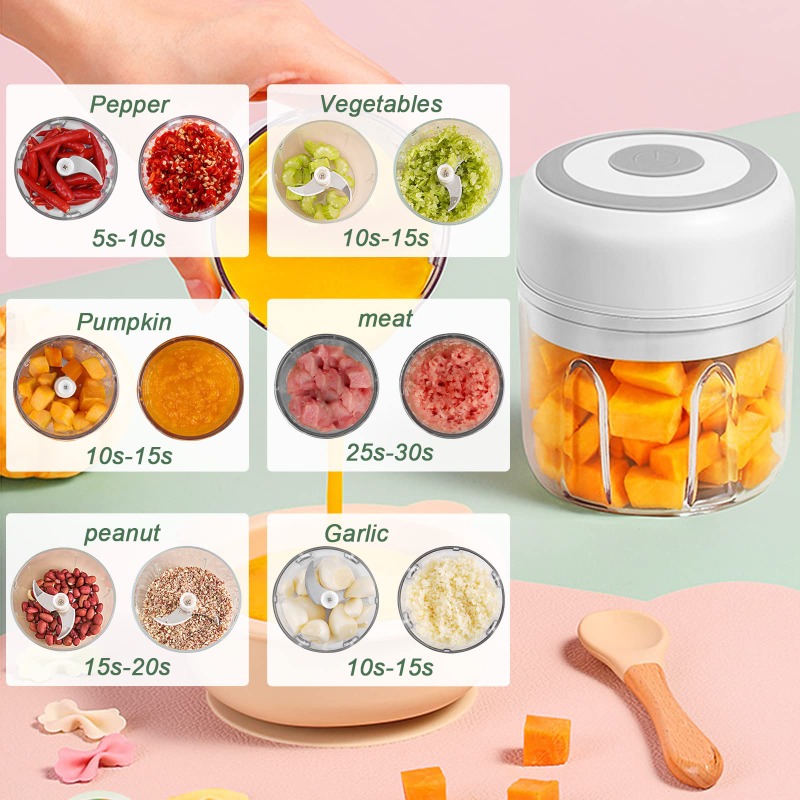 250ML elektrische knoflookmole - Baby Food Processor recensie en prijs