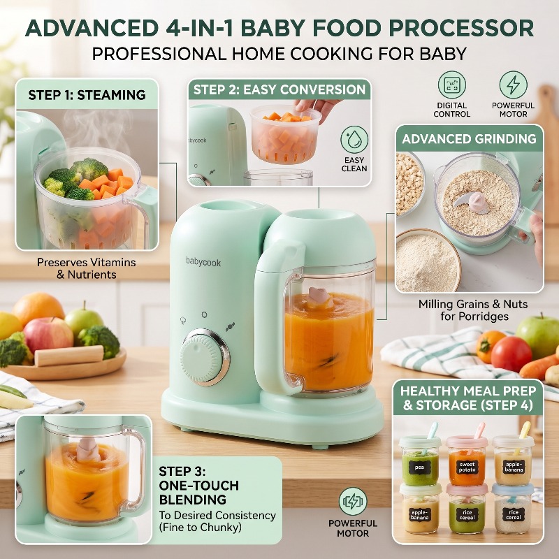 Multifunctionele, zeer nauwkeu - Baby Food Steamer recensie en prijs