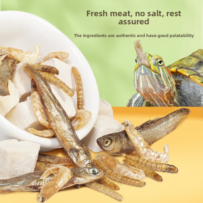 Schildpadvoer pellets voor bab - Baby Food Shrimp recensie en prijs