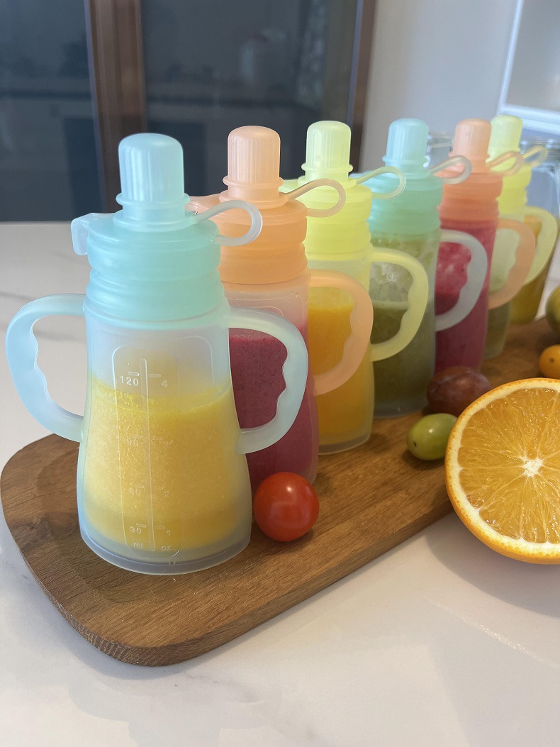Nieuwe herbruikbare siliconen  - Baby Food Delivery recensie en prijs